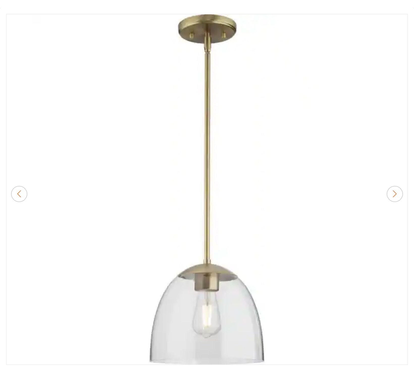 Progress Lighting Mini Pendant - Brushed Gold