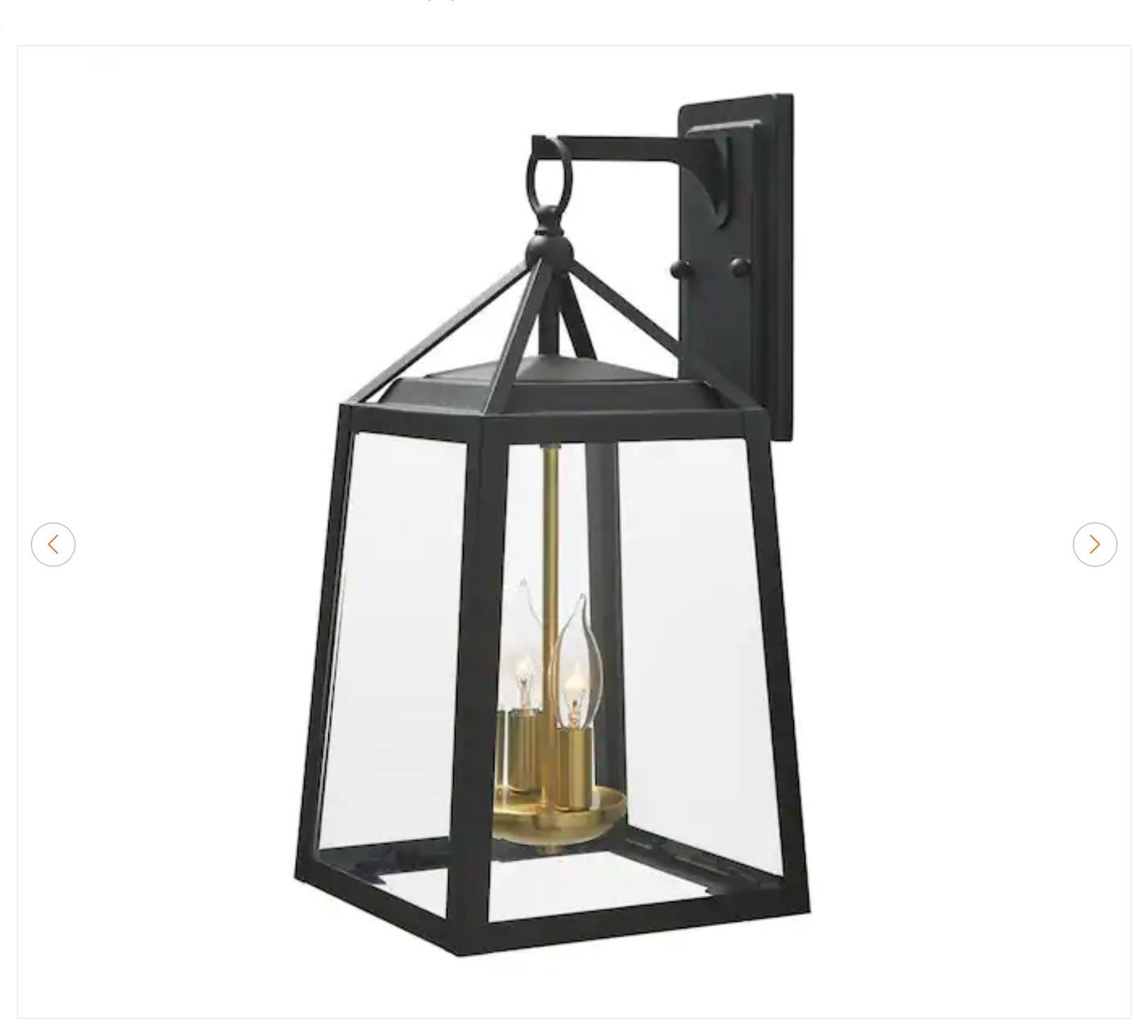 Home Decorators Collection Blakeley Outdoor Wall Light - Black/B - photo 2