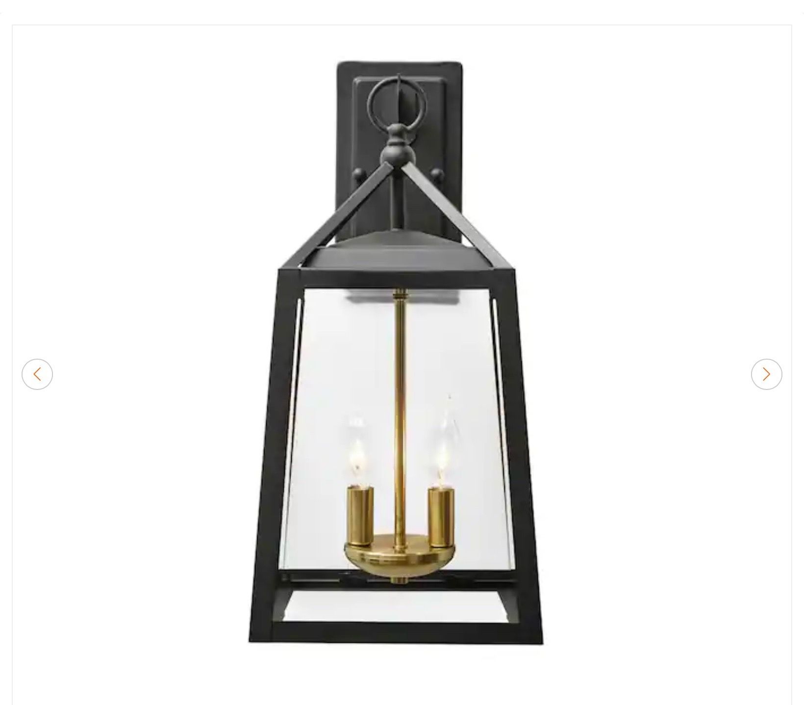 Home Decorators Collection Blakeley Outdoor Wall Light - Black/B - photo 4