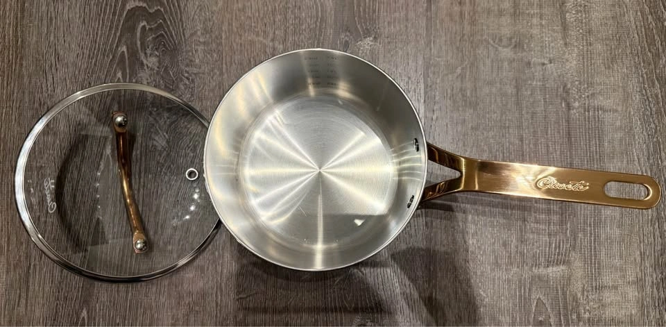 Used like new-3 Quart Sauce Pan with Lid, Upgraded Tri-Ply Stain - photo 2
