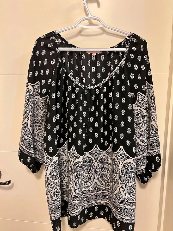 Women's Gibson Latimer Paisley Tunic Top XL