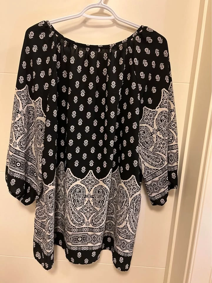 Women's Gibson Latimer Paisley Tunic Top XL - photo 5