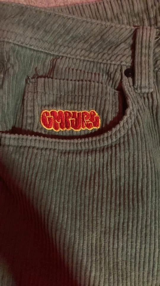 Empyre Green Corduroy Pants Size 28 – Loose Skate Fit - photo 2