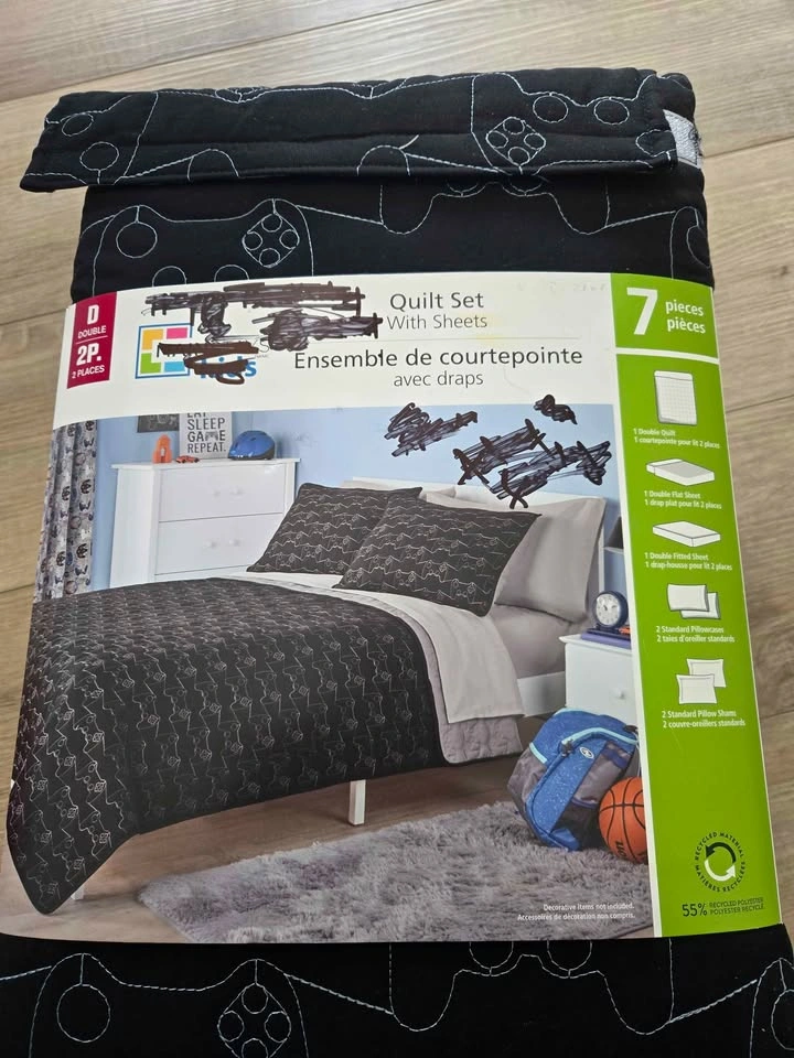 7 Piece Double Quilt Set with Sheets - photo 2