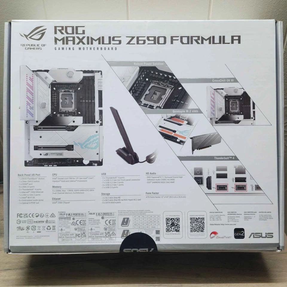 New ASUS ROG Maximus Z690 Formula Motherboard LGA 1700 DDR5 - photo 3