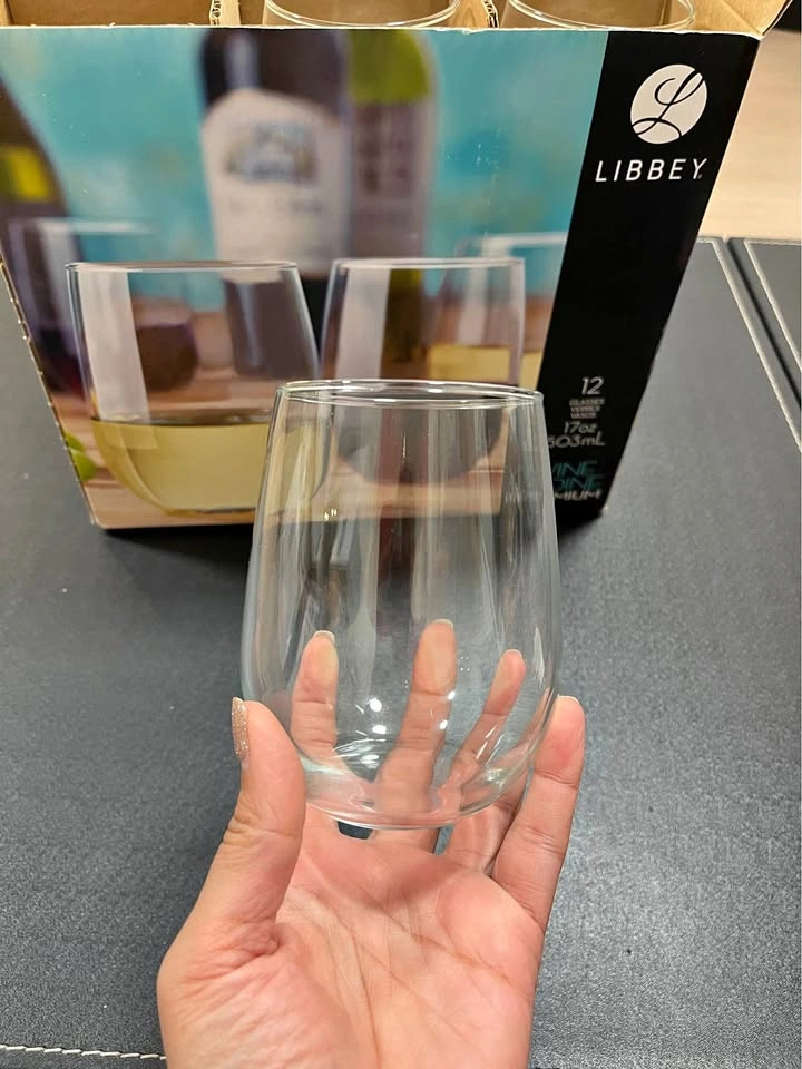 Libbey Wine & Dine Premium 17oz Stemless Wine Glasses