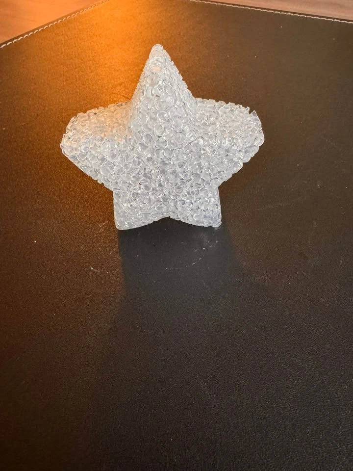 Crystal Teddy Bear Figurine & Light-Up Star - photo 2