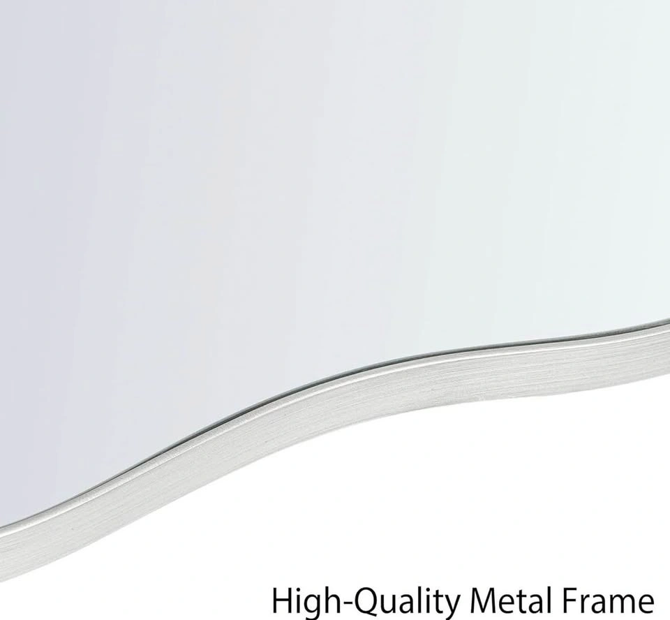 🔥 Large Modern Wavy Mirror (43” x 22”) – Like New 🔥 - photo 4