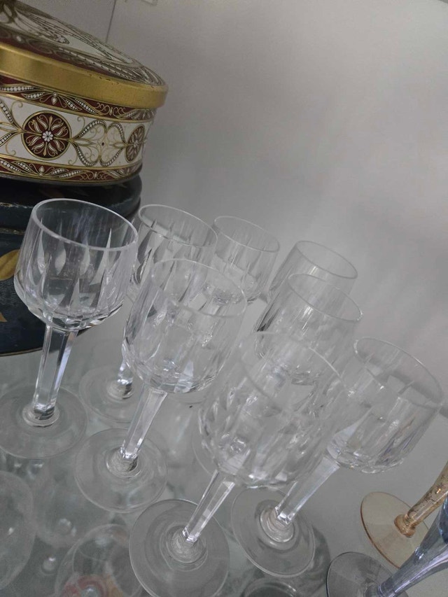 Set of 8 Crystal Dessert Wine Glasses - photo 2