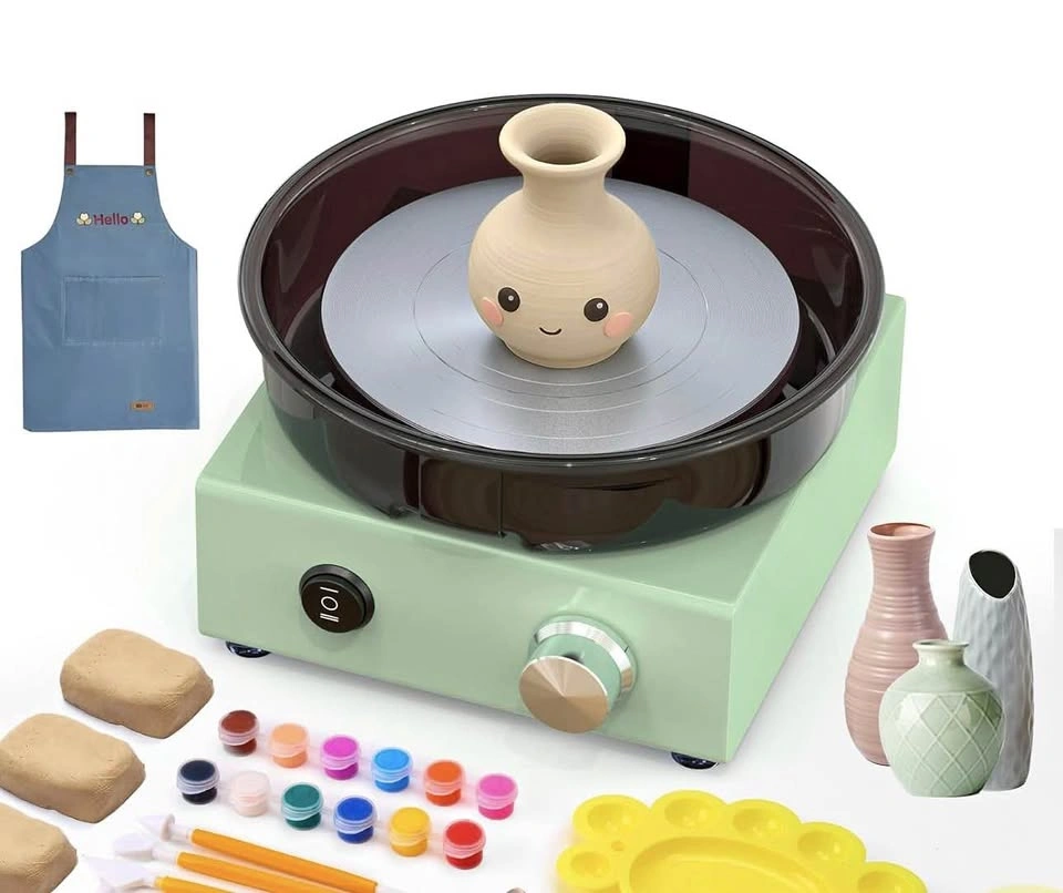 Mini Pottery Wheel Kit - 6" Turntable, Metal Frame