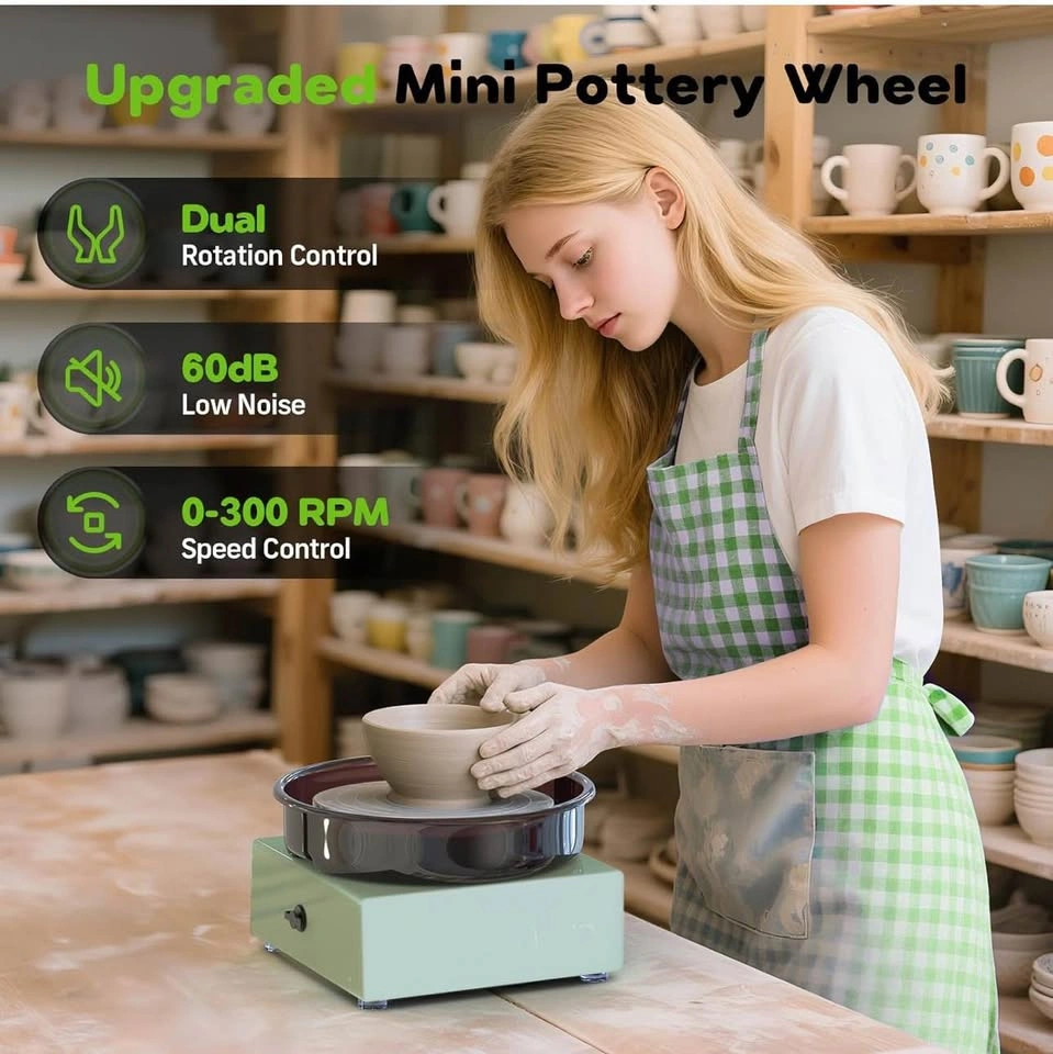 Mini Pottery Wheel Kit - 6" Turntable, Metal Frame - photo 4