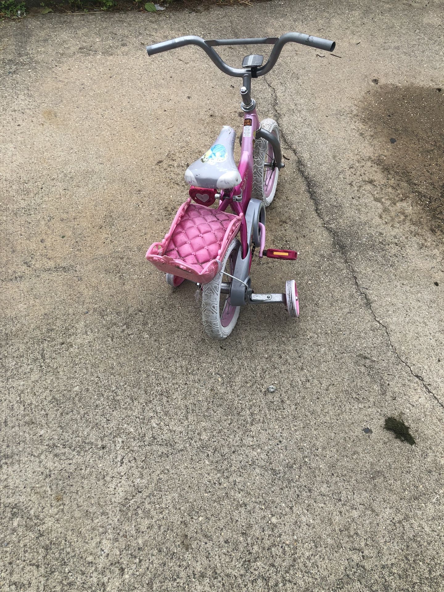 Huffy Princess Pink 12" Toddler Girl Bike with Training Wheels & - photo 4