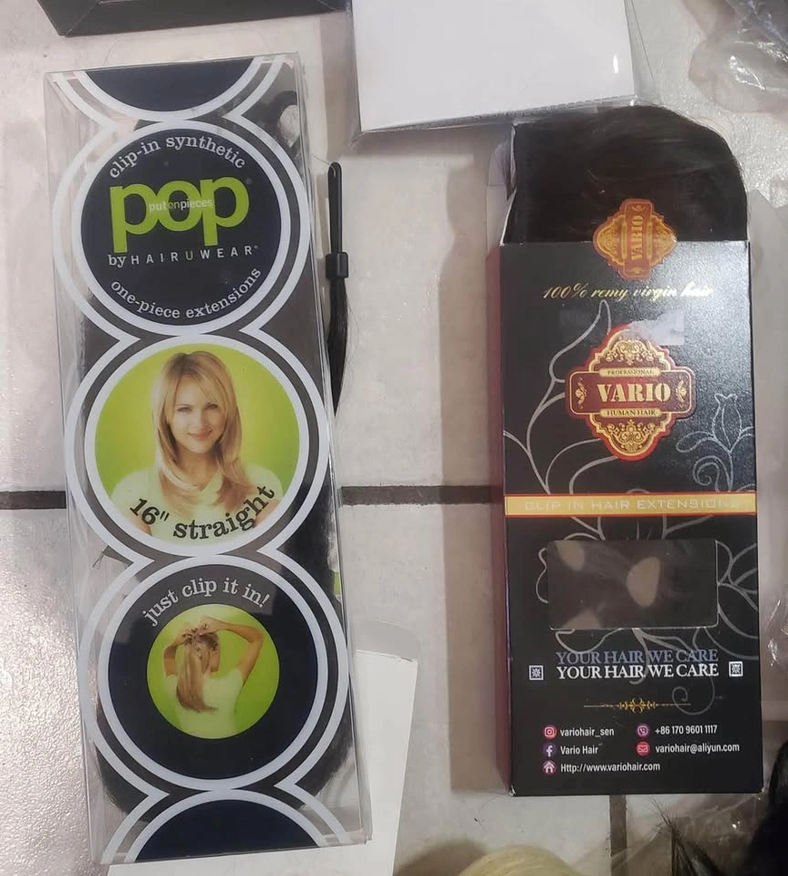 NEW 20pc lot of wigs and hair extensions $100 takes all - photo 2