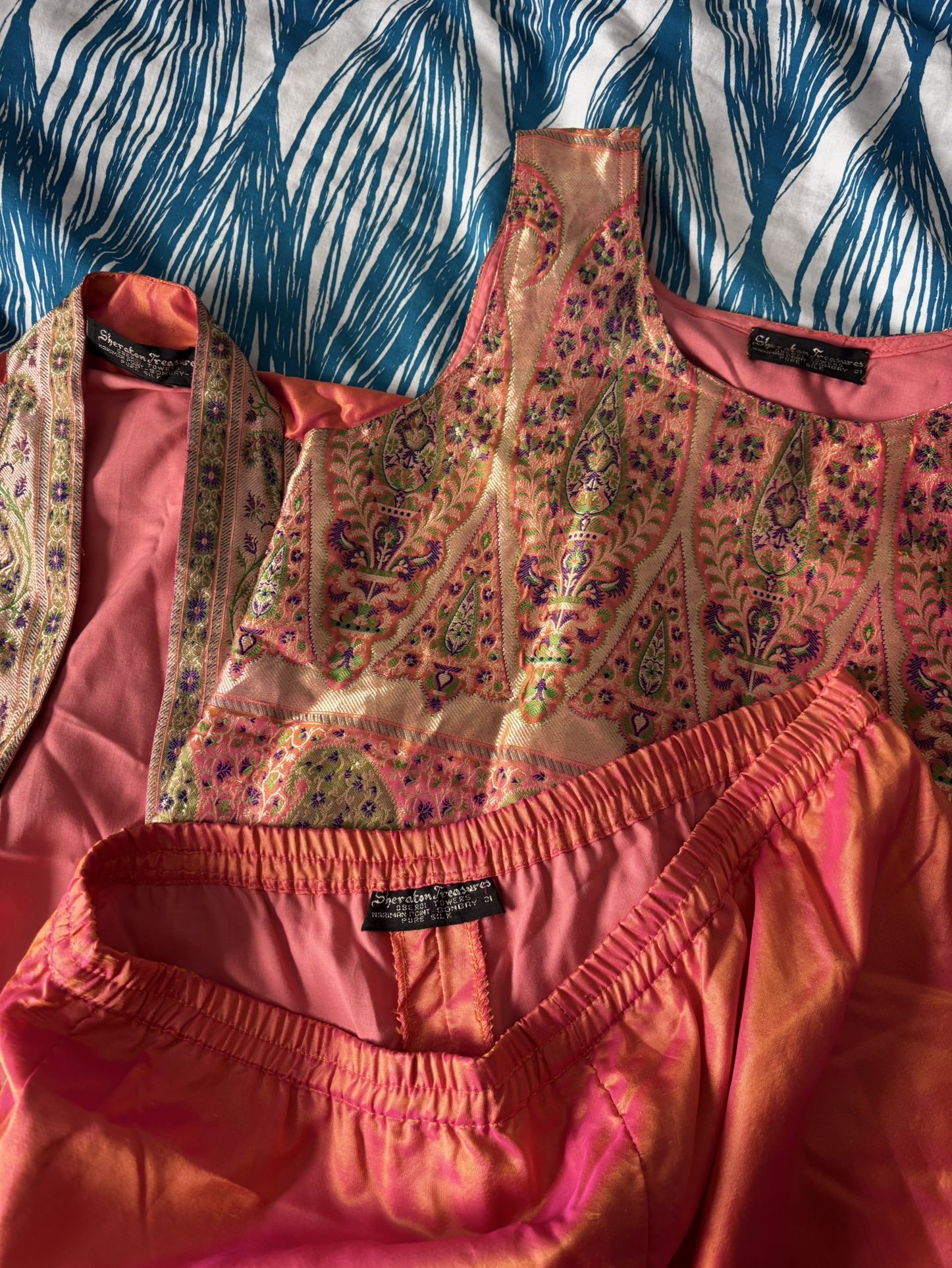 Vintage 3-Piece Silk Set - 90s Loungewear - photo 5