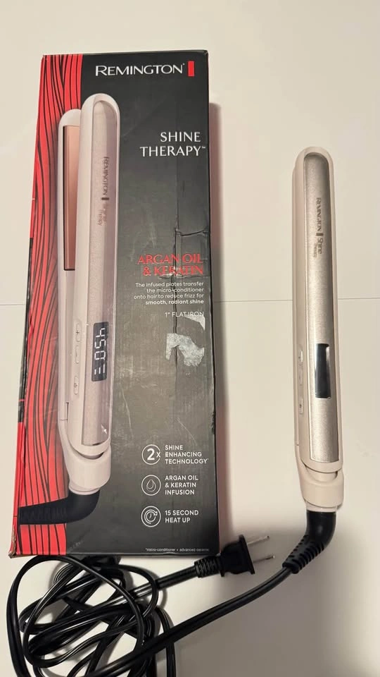 Remington Shine Therapy Flat Iron 1 inch Argan Oil & Keratin - photo 2