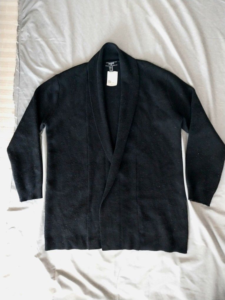 Forever 21 Men's Black Knit Cardigan - XXL (New)