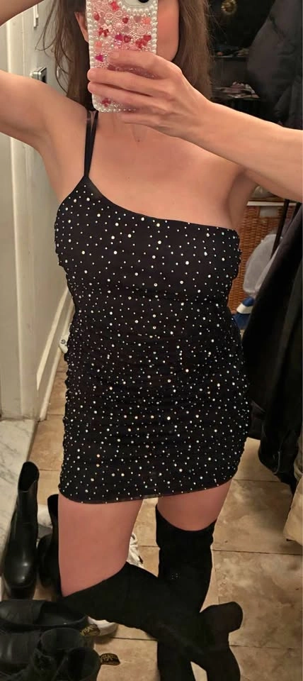 Windsor Sparkly Black Dress XS