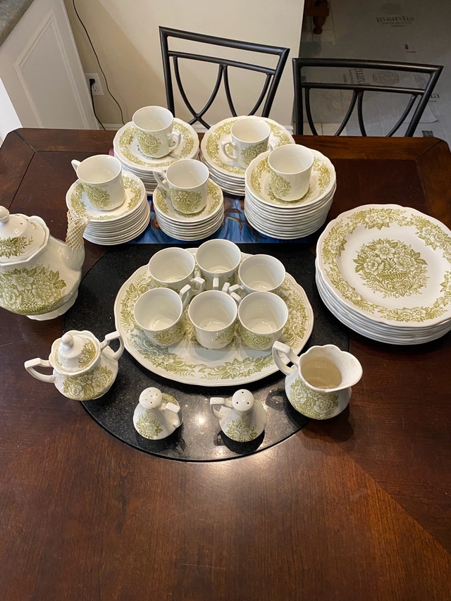 Royal Staffordshire Brocade Ironstone Dinnerware Set