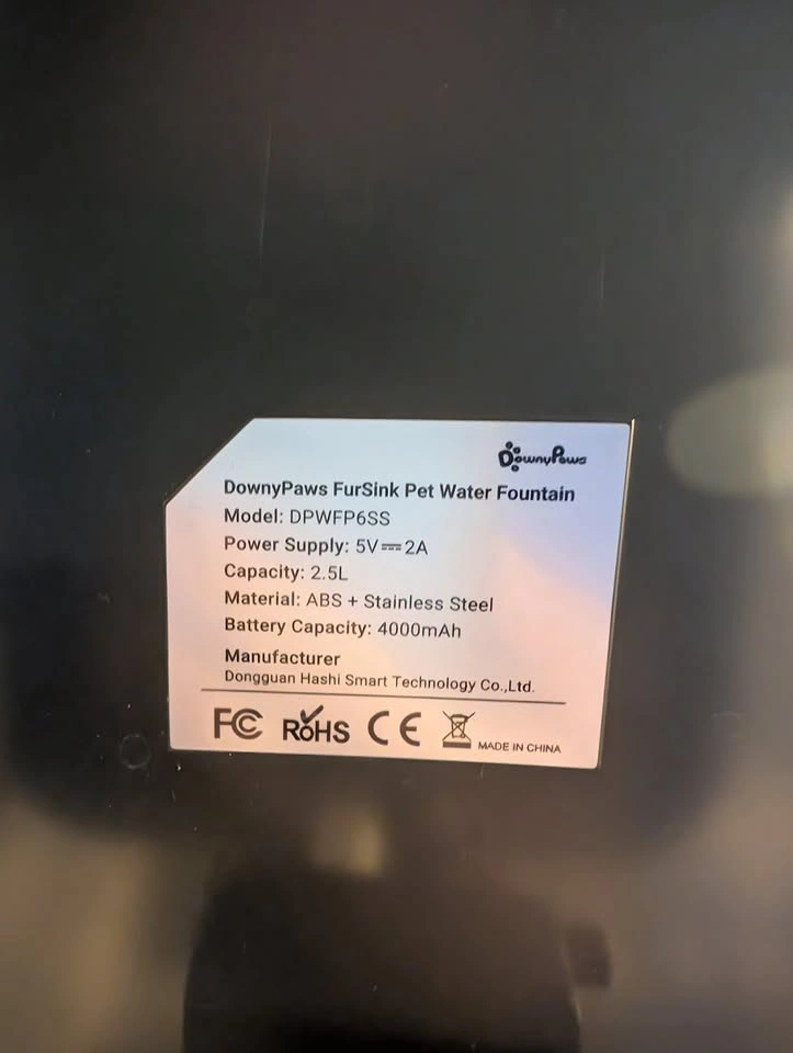 DownyPaws Pet Water Fountain (USB-C) - photo 3