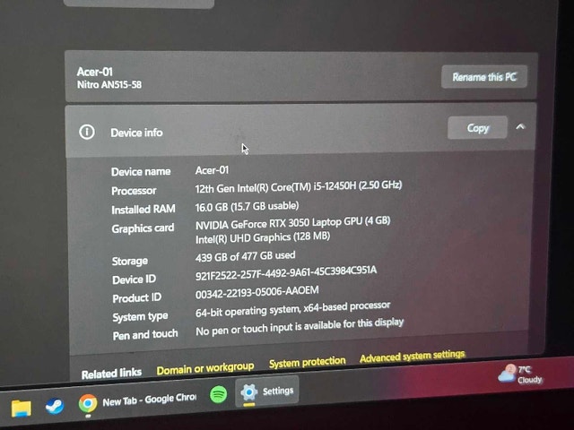 Acer Nitro AN-515-58 Gaming Laptop - photo 3