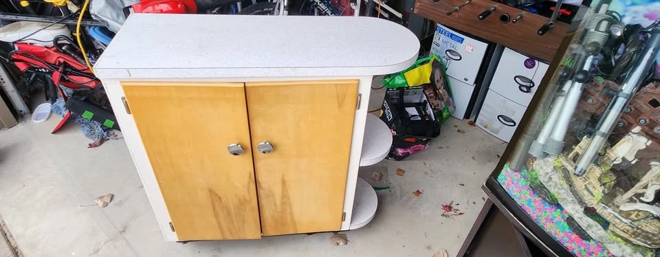 Wooden Storage Cabinet with Casters - photo 4