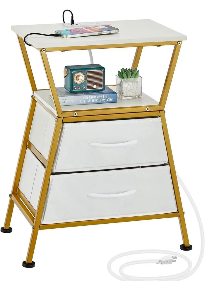 Brand New - Nightstand with Charging Station thumbnail