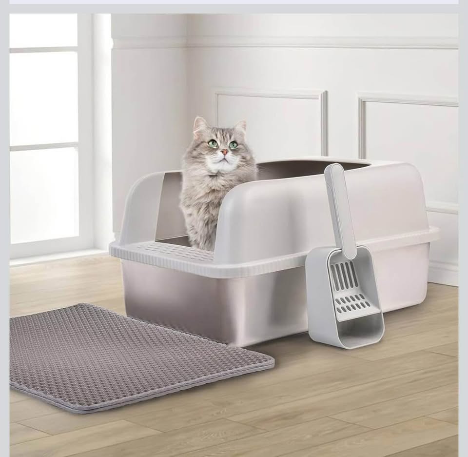 Brand New - Stainless Steel Cat Litter Box with Lid - photo 4