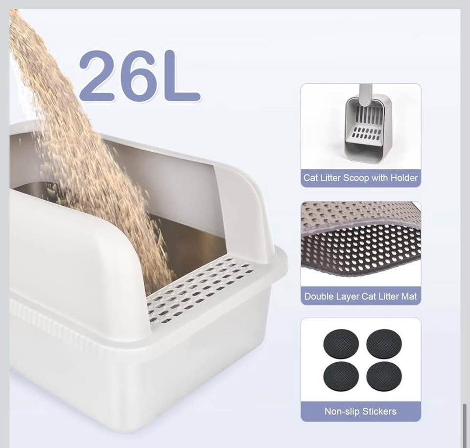 Brand New - Stainless Steel Cat Litter Box with Lid - photo 5
