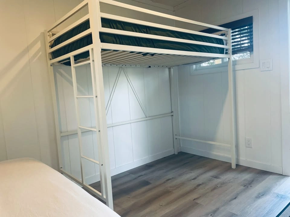 White Twin Loft Bed - Never Used - photo 2