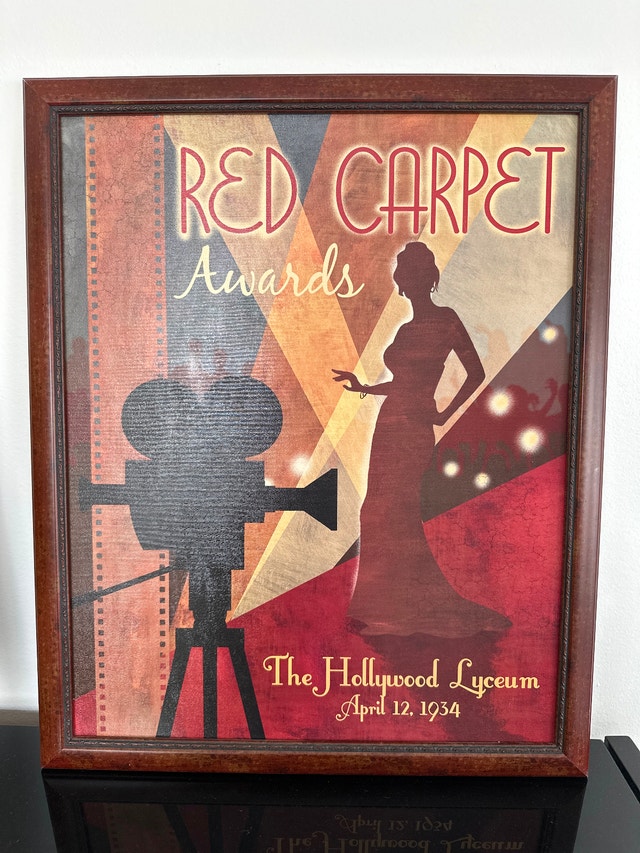 Conrad Knutsen Classy Art “Red Carpet Awards” framed art print
