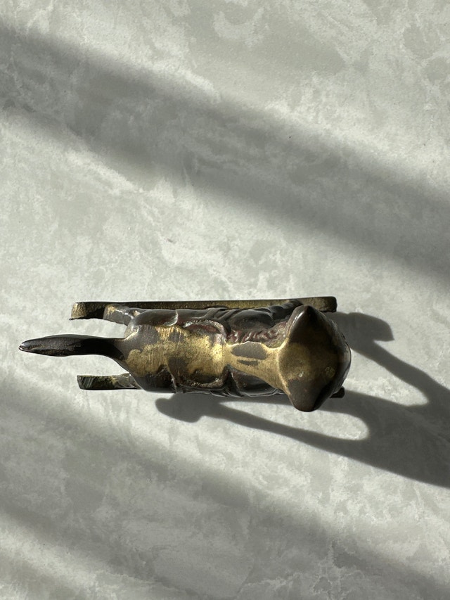 Solid brass vintage rocking horse figurine. - photo 5