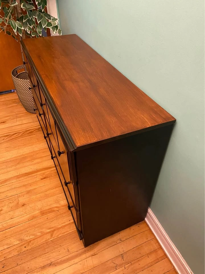 FREE DELIVERY: Refinished Long Dresser $220 (HRM) - photo 2