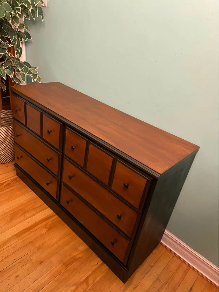 FREE DELIVERY: Refinished Long Dresser $220 (HRM) - photo 3