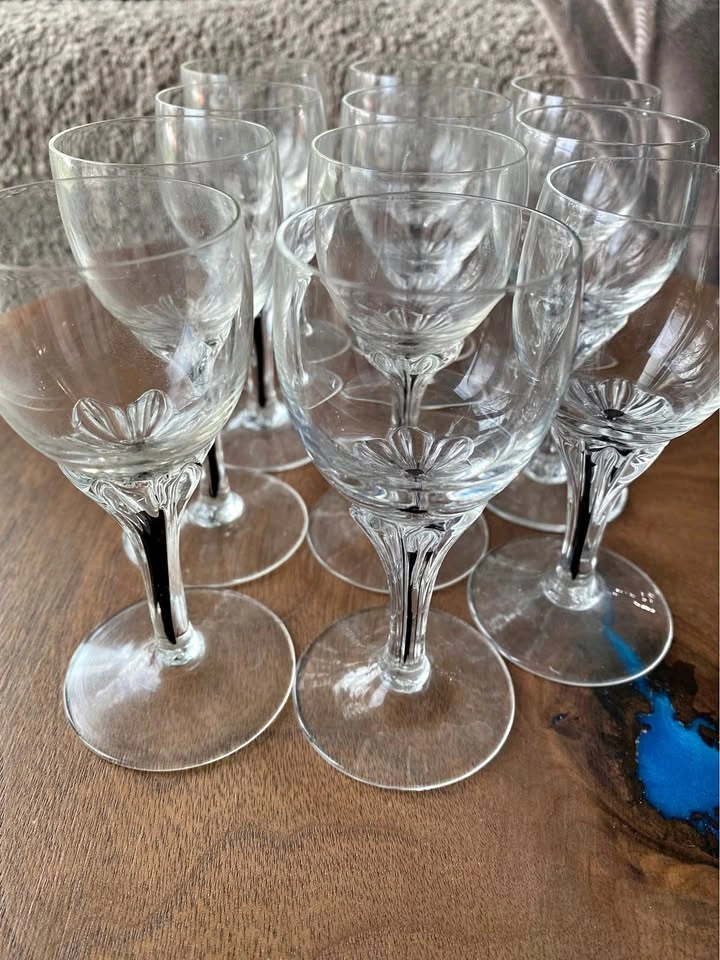 Vintage Belfor Exquisite Crystal Sherry Glasses (Set of 11)