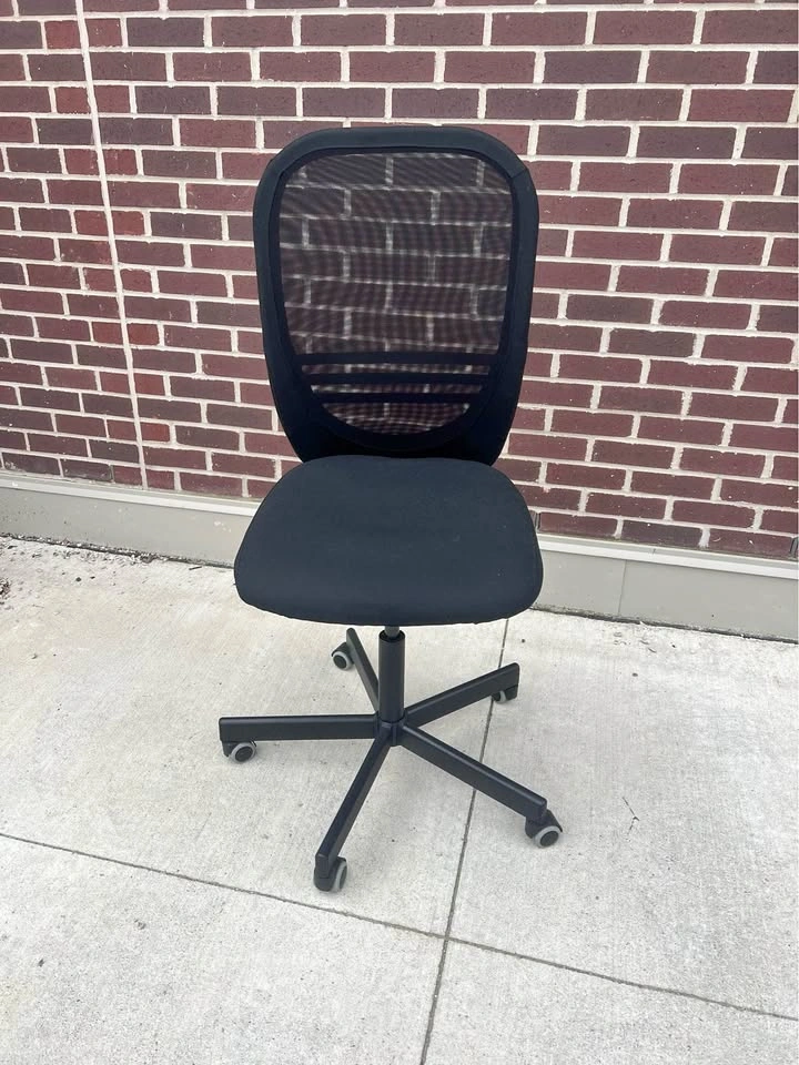 Black Ikea Chair FLINTAN
