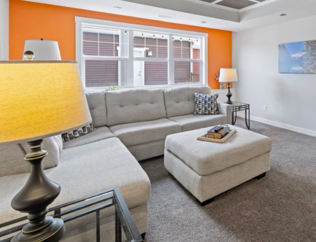 L shaped sectional c/w ottoman