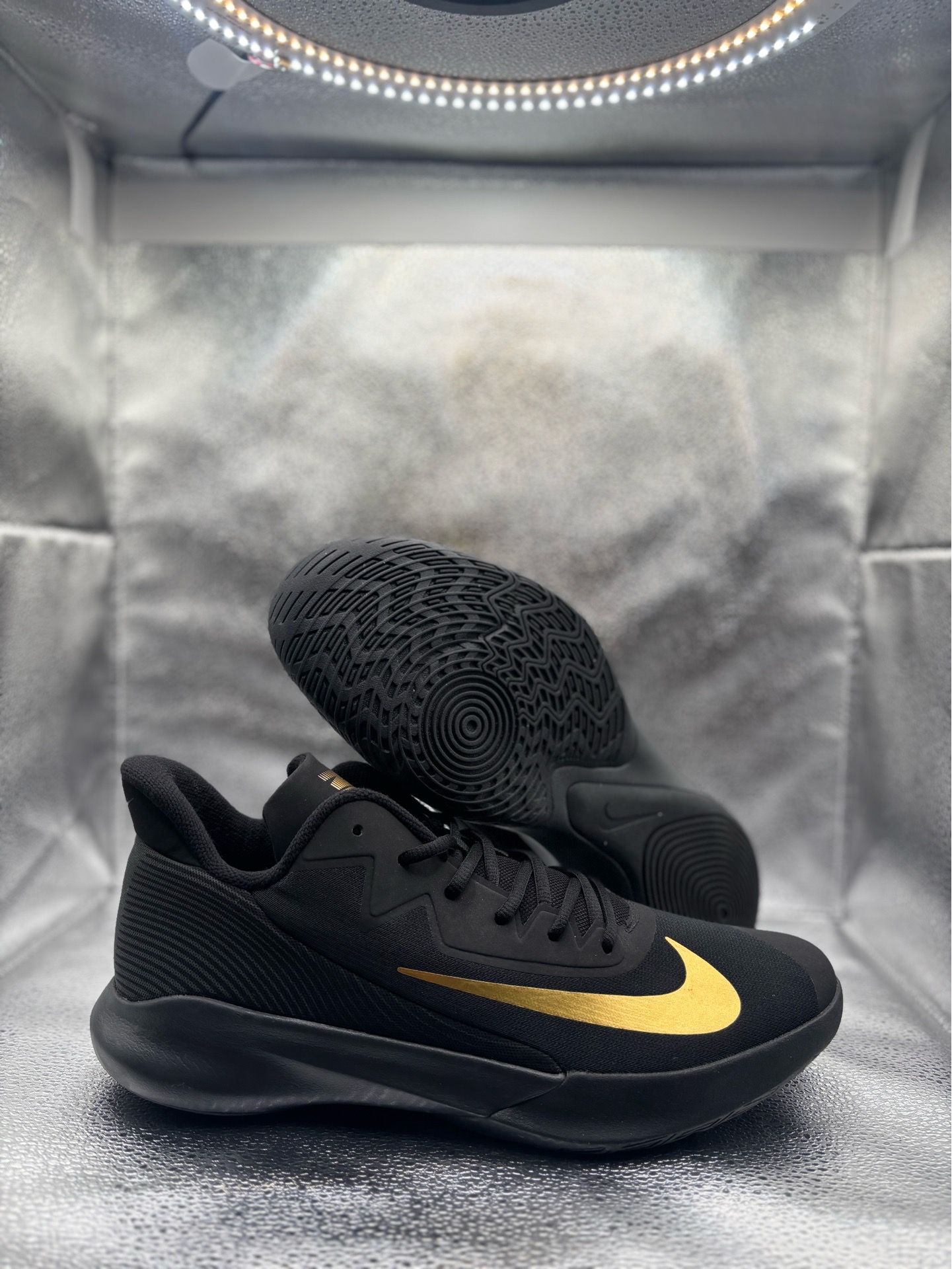 Nike Precision 4 Black Metallic Gold