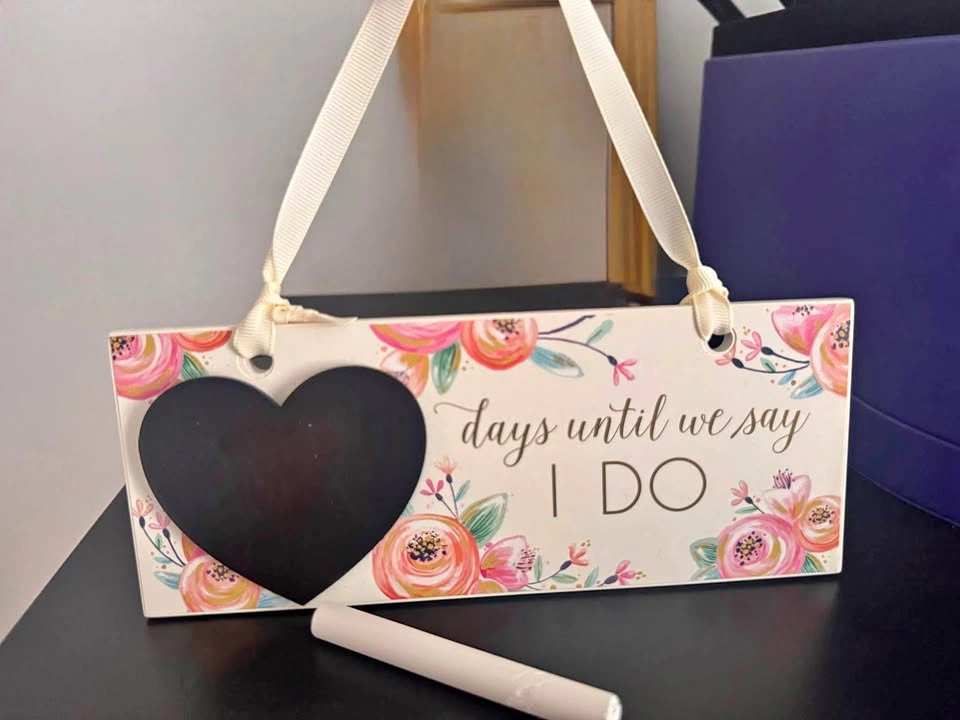 Wedding Chalkboard - XX Days Until We Say I Do