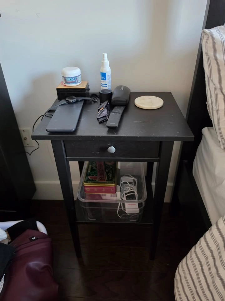 Hemnes bedside table - $20