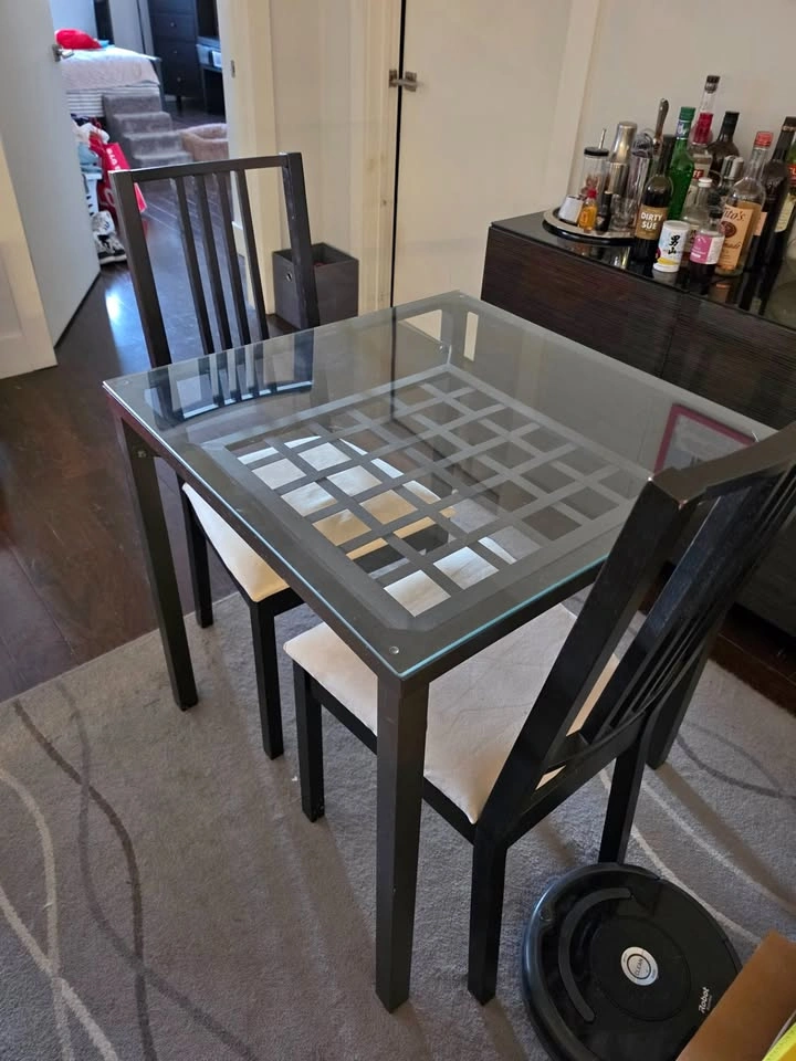Table with 2 chairs - $80