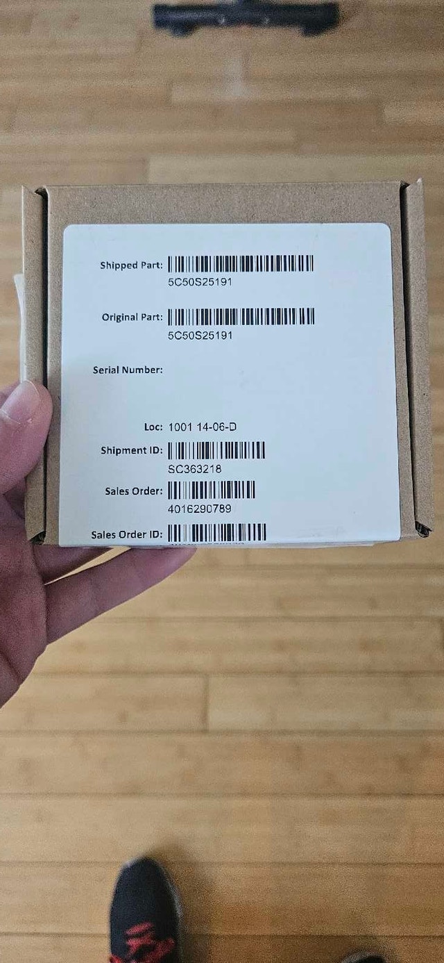 Lenovo FRU PN:5C50S25191
