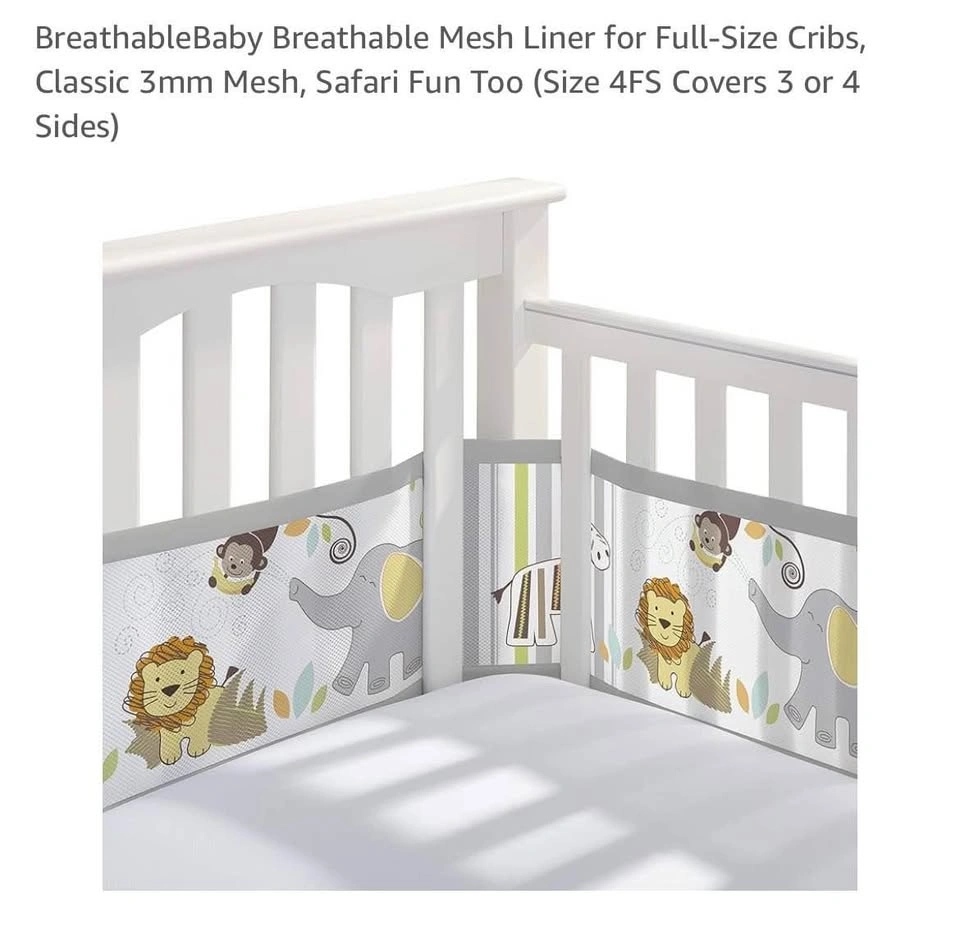 Breathable Mesh Liner for Full-Size Cribs - photo 2