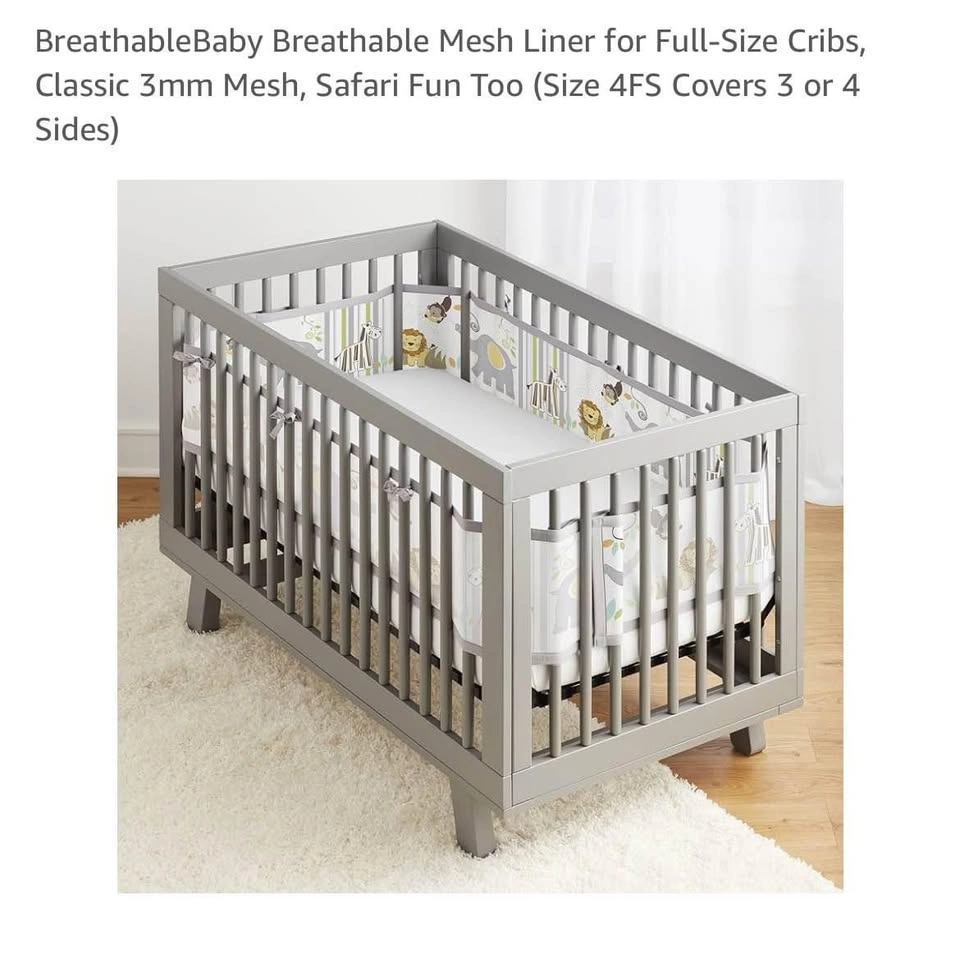 Breathable Mesh Liner for Full-Size Cribs - photo 3