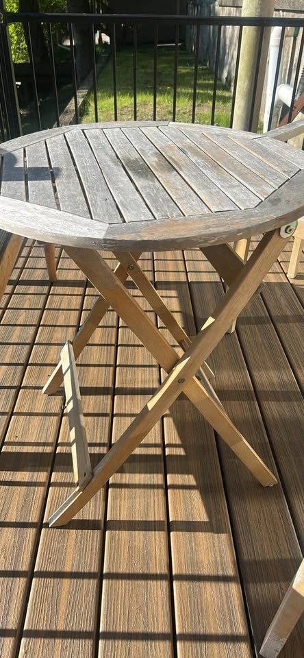4-Piece Wooden Patio Furniture Set with Cushions - photo 3