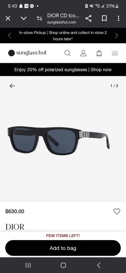 DIOR SUNGLASSES image indicator(6)