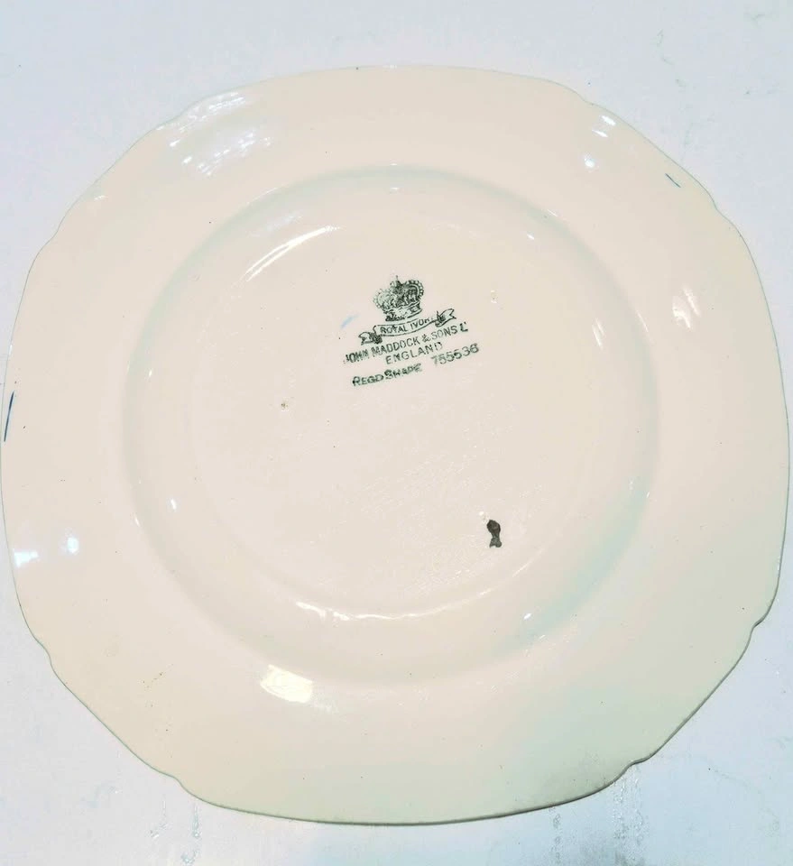 Antique John Maddock & Sons "Royal Ivory" Plate - 10" Made in En - photo 2