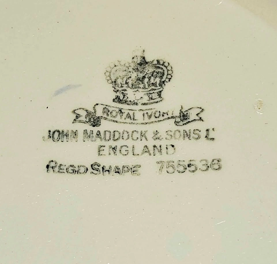 Antique John Maddock & Sons "Royal Ivory" Plate - 10" Made in En - photo 3