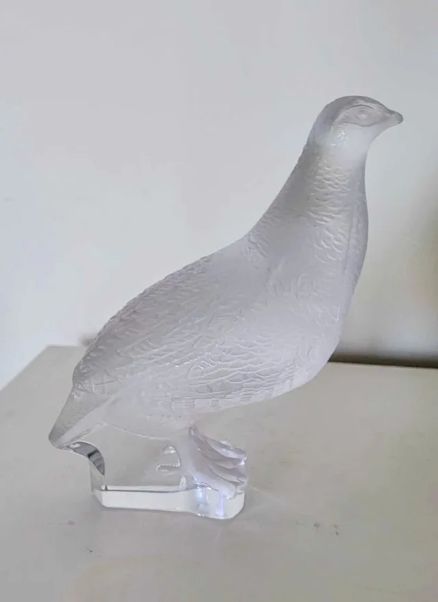 Lalique Partridge figurine thumbnail