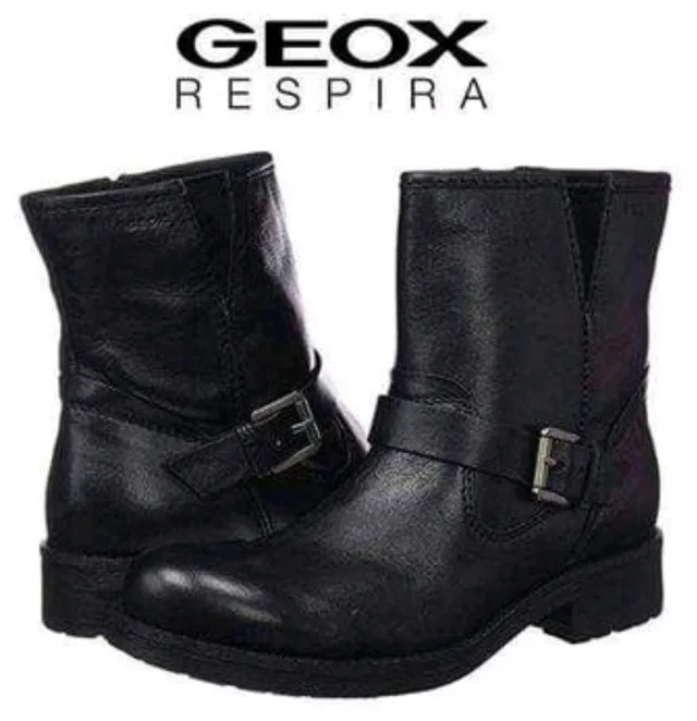 New Black Geox ankle boots size 9.5 thumbnail