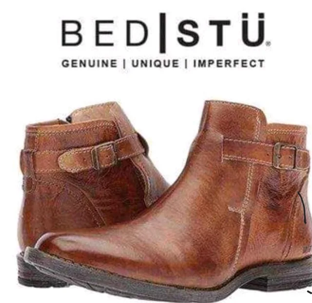 New Brown Bed Stu men's ankle boots size 13 MSRP 430 CAD thumbnail